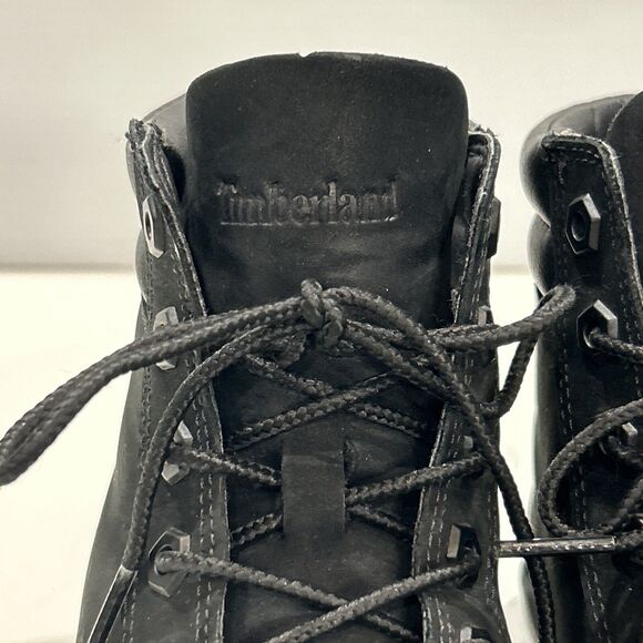 Timberland Women 8.5 Dausette A1KLO Black Nubuck Leather High Top Sneakers - Picture 7 of 13